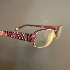 L.E.I. Eyeglasses Frames Only Eggplant Purple Half Rim LEI109 505 50-17 135