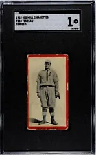 1910 Old Mill T210 - Jeff Tesreau - Shreveport Pirates, Rookie Card - SGC 1