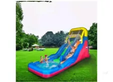 Banzai Double Drop Raceway 2 Lane Inflatable Kids Bounce Water Slide (Open Box)