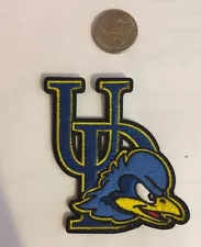 UD University of Delaware Fightin Blue Hens embroidered iron on patch 3" x 2"