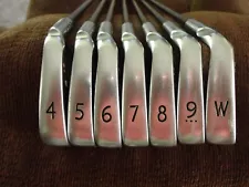 Used Ping S55 4-PW Irons Stiff Graphite Shafts Blue Dot