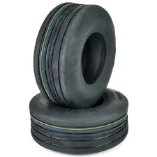 (2) OTR 13x5.00-6 Ribbed Tires 4 Ply Lawn Mower Garden Tractor 13x5x6