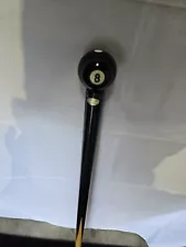 Walking Stick Classic Pool Cue W / Eight Ball 43 " Tall Cane, Billiards