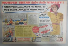 Wonder Bread Ad: Hollywood Star Mary Astor from 1938 Size:11 x 15 Inches