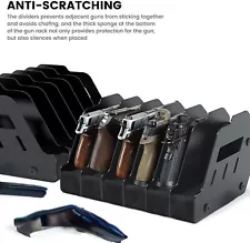 Gun Rack for 6 Handguns, Pistol Holder Organizer Accessories Gun Safe Organizer