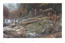 "The Portage" by Robert Griffing, 1996. Limited edition print, signed.