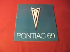 1969 Pontiac Firebird GTO Large Sales Brochure Booklet Catalog Original