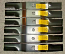 6 USA XHT HEAVY DUTY BLADES KUBOTA K5619-34330 FOR 54" DECK ZD221 & ZG227 7/8"