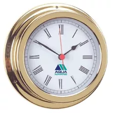 AquaMarine brass ship's clock 120mm