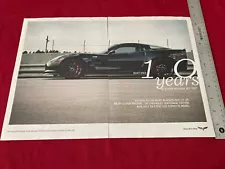 2012 Chevrolet Centennial Edition Corvette ZR1 2-page Print Ad