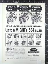 1958 AD - Ford Industrial Engines Motor 401 477 534 332 272 330 220 truck Diesel