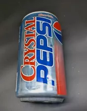 Vintage Crystal Pepsi Clear Cola Can Empty Unopened