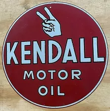 Nostalgic Kendall Motor Oil Aluminum Metal Sign 12"