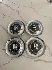 NEW SET OF 4 ROLLS ROYCE GHOST WRAITH DAWN FLOATING CENTER CAPS WHEEL HUB CAPS