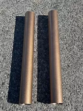 Two Vintage Harvard Foosball Table Cooper Tone Metal Tube Leg Cross Supports