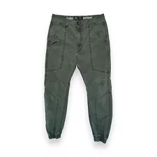 Publish Mens Green Denim Pants Jogger Today For Tomorrow Size 32 Inseam 25.5"