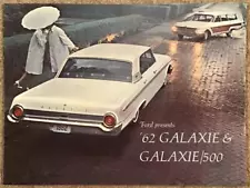 FORD GALAXIE & GALAXIE 500 Car Sales Brochure 1962 CANADIAN #20H11-14135