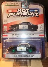 Greenlight 1990 '90 Ford Mustang SSP Foxbody 5.0 Green Machine Hot Pursuit