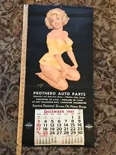 SALE! BEN HUR BAZ (1961) Original MARILYN MONROE Calendar/PIN-UP/GIRLIE/Rare!!!