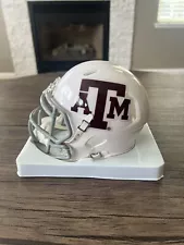 Texas A&M Mini Riddell Helmet White Alternate