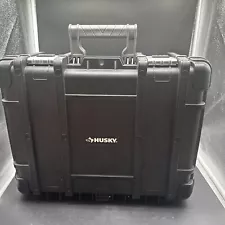 Husky Heavy Duty 19" x 16" Plastic Portable Tool Box with Metal Latches