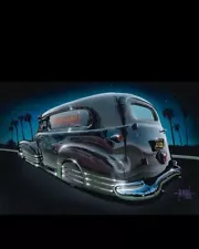 1947 Chevrolet Sedan Delivery Poster By Lowrider Bomb Artist Mike Pickel