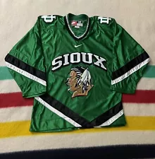 Vintage 90s Team Issue Nike North Dakota Fighting Sioux Hockey Jersey 48 Large