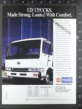 1997 ADVERTISEMENT for Nissan UD trucks 1400 1800 2300 2600 3000