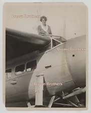 Vintage 1932 American Aviatrix Amelia Earhart Cockpit of Lockheed-Vega Photo #10