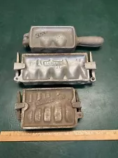 New ListingLot of 3 Vintage Sinker Molds ~ Penn Sport No 1, Palmer 23C & 352