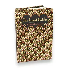 THE GREAT GATSBY F. Scott Fitzgerald Deluxe Gilded Hardcover with Bookmark NEW