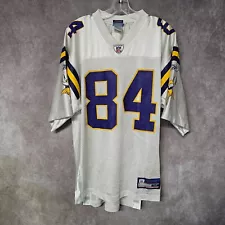 Vintage Reebok NFL Minnesota Vikings Randy Moss 84 Home White Jersey Mens M