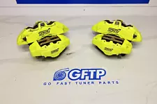 18-21 SUBARU WRX STI OEM YELLOW BREMBO BRAKE CALIPERS SET FRONT REAR LH RH