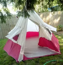 OZARK TRAIL 7 Person Camping Tent Teepee Style With 4 Windows And 3 Vents