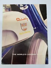 Vintage NSU Quickly Moped S2 & S Sales Brochure / Poster UK Version Scarce