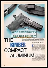 1998 KIMBER Compact Aluminum Pistol Original 6-page Article