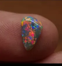 Lightning Ridge Australia Gem Black Crystal Opal 1.35 Ct