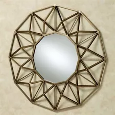 Octogone Wall Mirror Antique Gold