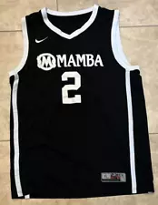 NIKE Elite Mamba Kobe Bryant Gianna #2 Black White Basketball Jersey Adult XL