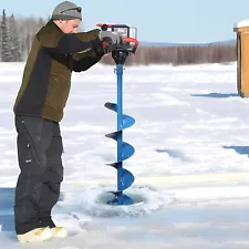 30” x 6” Ice Auger Heavy-Duty Ice Augers for Ice Fishing