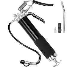 VEVOR Grease Gun Pistol Grip 6000PSI 140z Heavy Duty Manual Grease Gun Flex Hose