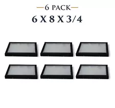 6 Pack of 6 x 8 x 3/4 Riker Display Cases Boxes for Collectibles Jewelry &More