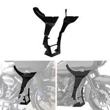 Vivid Black Side Fairings Chin Spoilers Fit For Harley Road Glide 2017-2024 2023