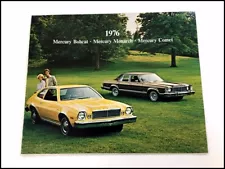 1976 Mercury Bobcat Comet and Monarch Original Car Sales Brochure Catalog