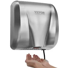 VEVOR 1300W Hand Dryer Commercial Household Automatic High Speed Stainless Steel