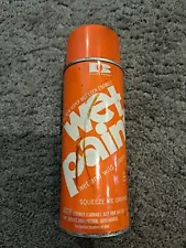 Vintage Illinois Bronze Wet Paint Spray Paint Can Squeeze me Orange