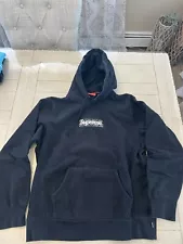 Supreme Bandana Box Logo Hoodie Size LARGE Black