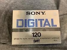 DAT Sony Digital DT-120 For Digital Recording Digital Audio Tapes