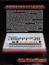 vtg ROLAND TR-909 MAGAZINE PRINT AD Rhythm Composer Drum Machine PINUP PAGE