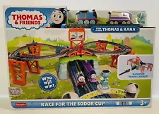 Thomas & Friends Race For The Sodor Cup Train Track Playset with Thomas & Kana